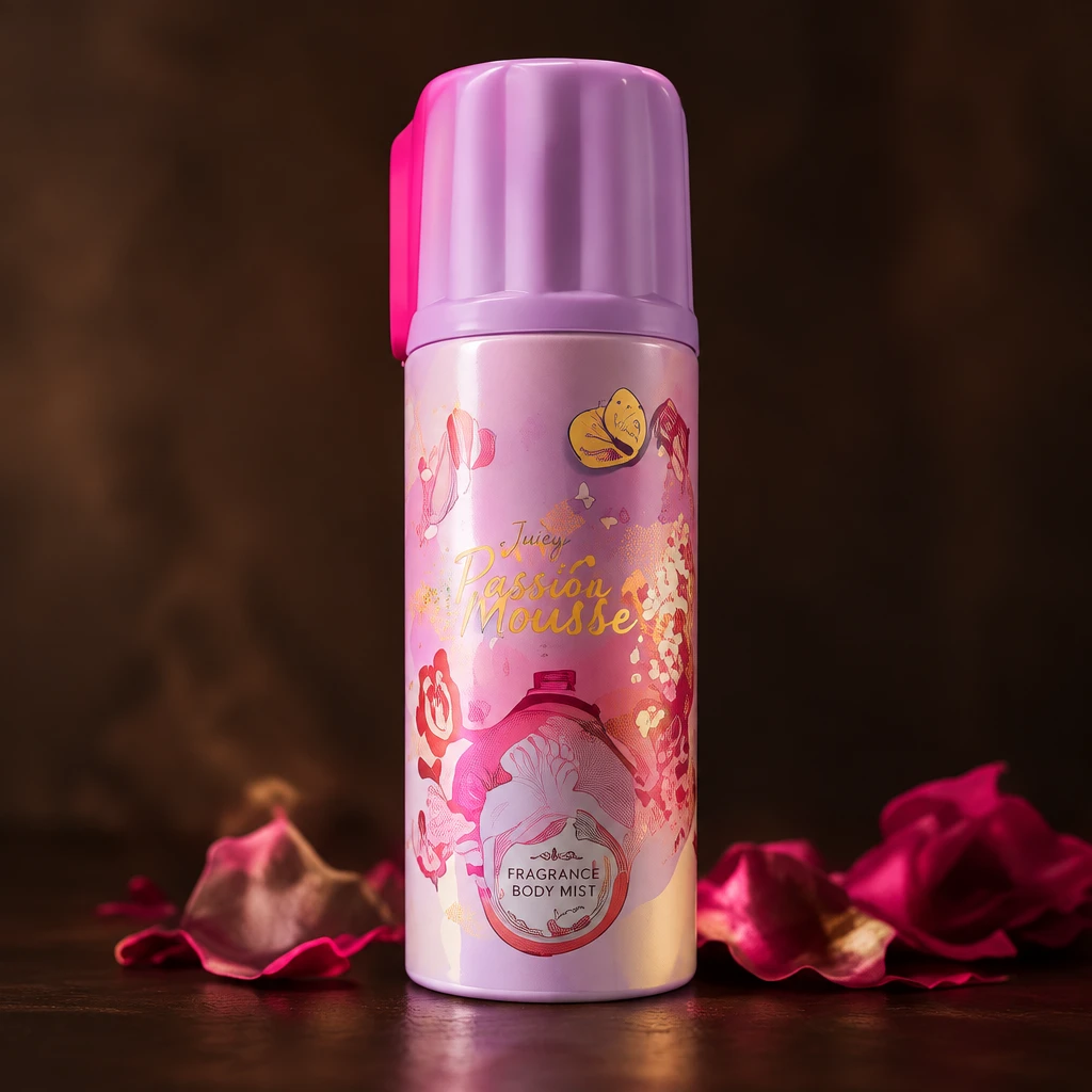 Juicy Passion mousse — lichtroze verzorgingsmousse in flacon